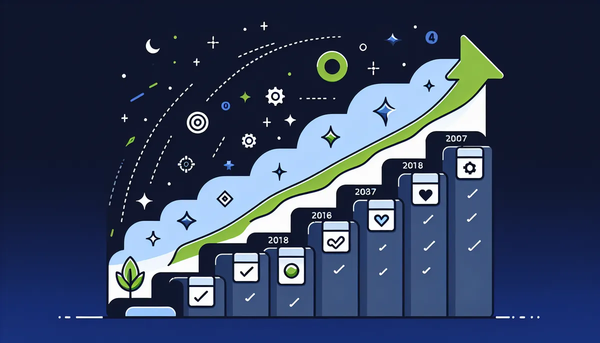 TallyPrime version history timeline showing releases from 1.0 to 7.0